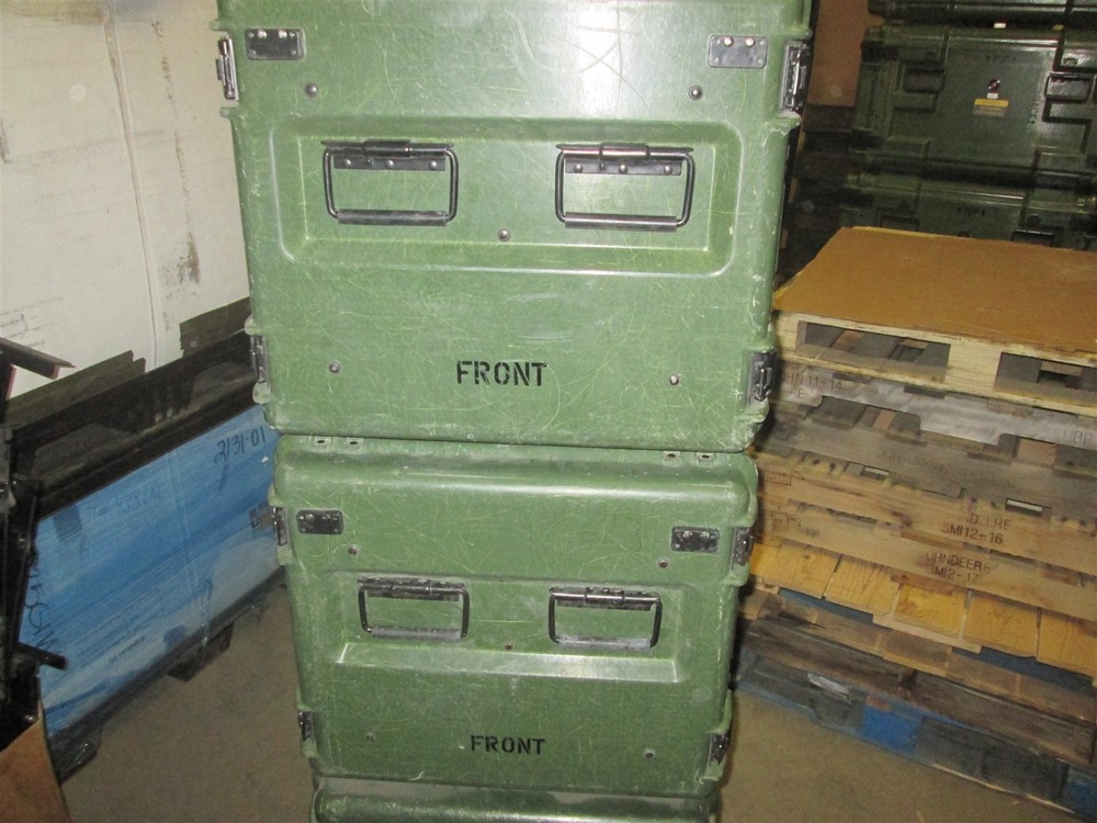 Rackmount 09U x24 Slide Out General Dynamics Composite Shock Mount Rack Case B