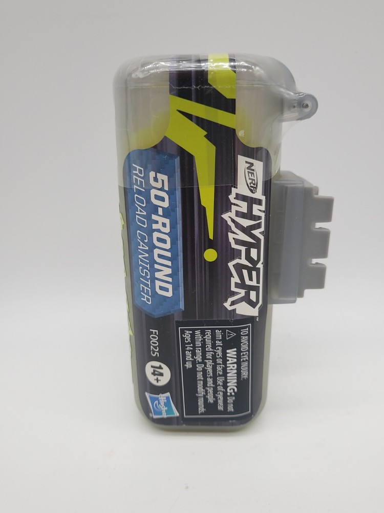 Nerf Hyper 50-Round Reload Canister: Nerf Hyper Blaster Compatible New, Sealed