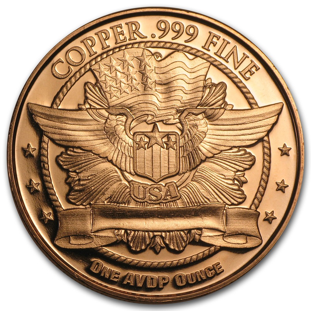 1 oz Copper Round - Liberty Head - SKU #87344