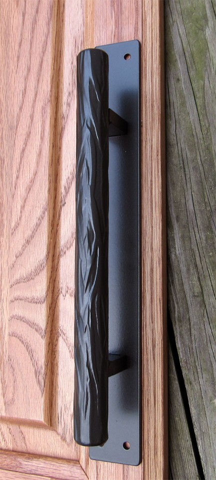 Tree Branch Door Pull #1 - 10" handle, 12" back plate (Sold as pair)
