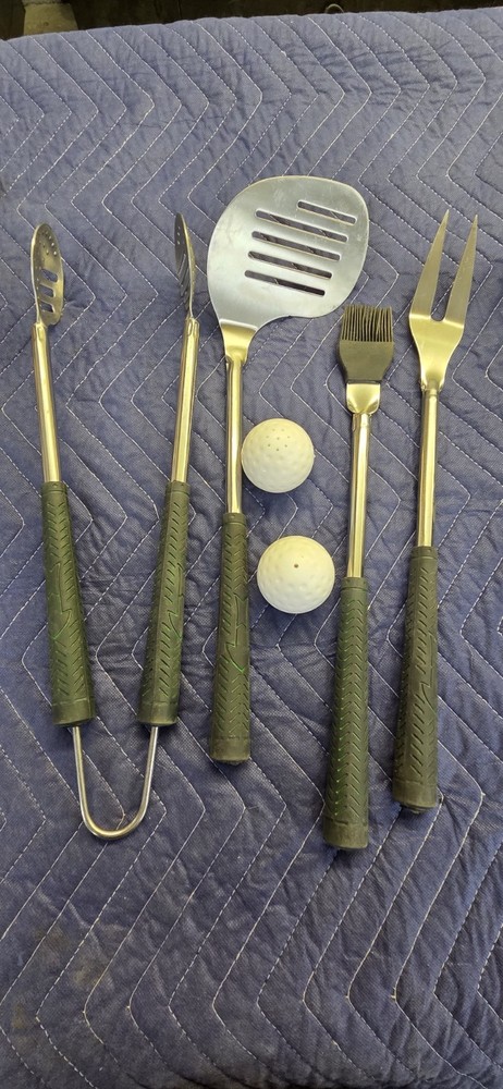 Golf Bag BBQ Utensils Barely Used. Excellent Condition.