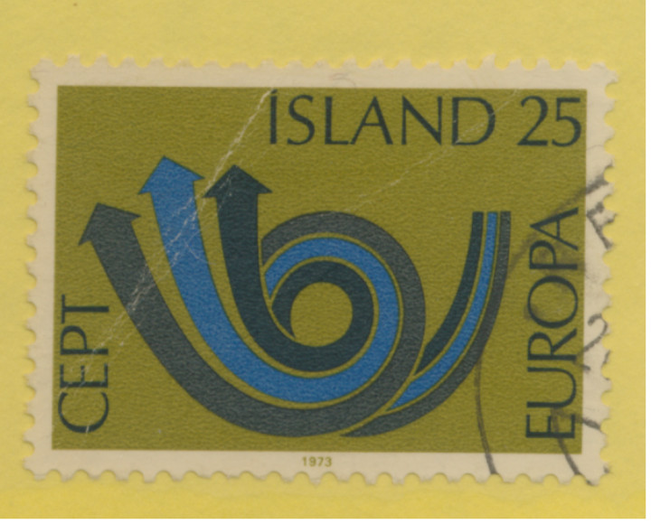 Iceland Stamp Scott #448, Used