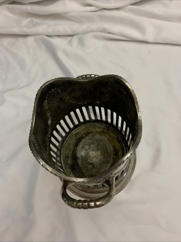 International Silver Co Handmade Silverplate Wine Holder Cachepot 6.5”