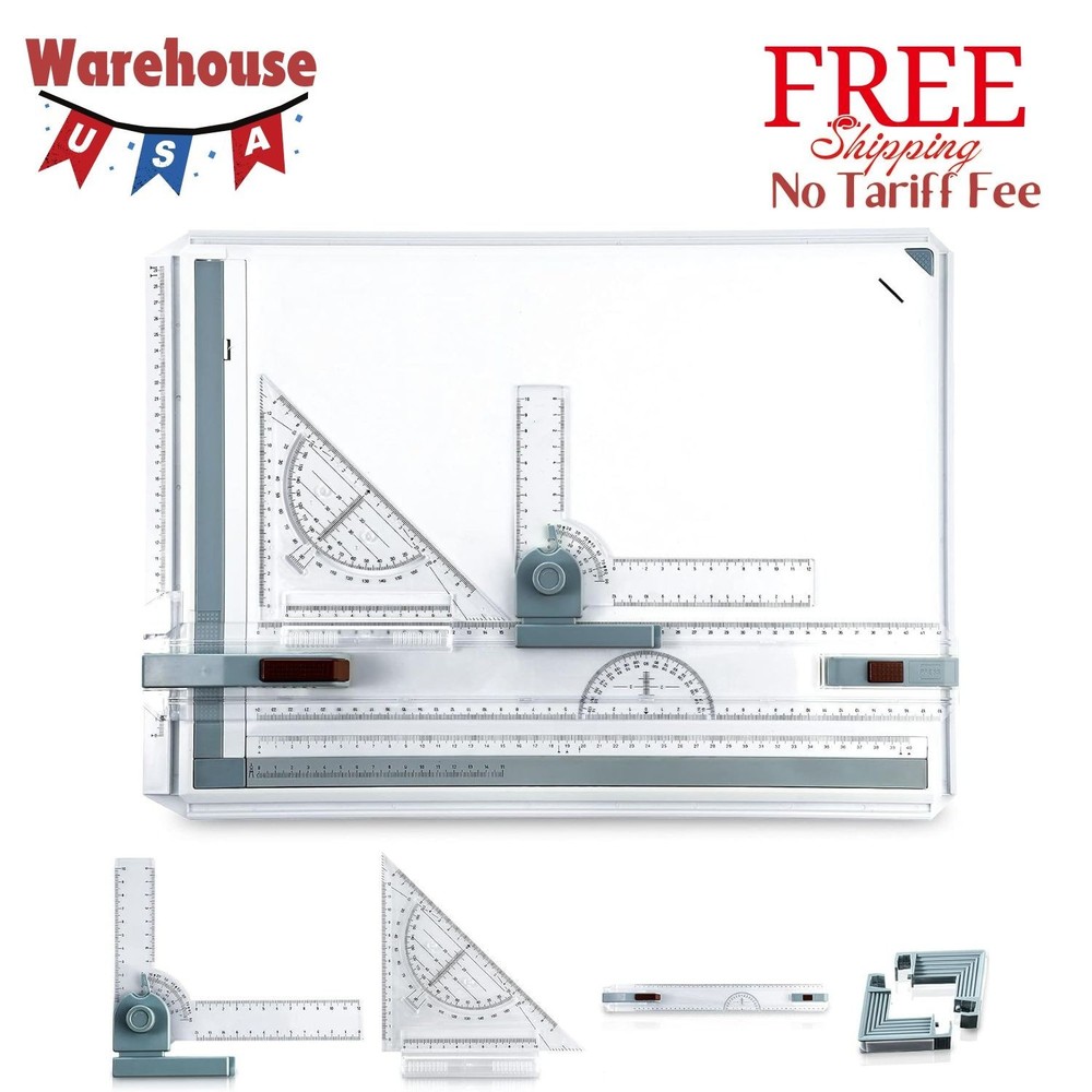A3 Portable Drawing Board, Multi-Function Metric Drafting Table Drafting Board