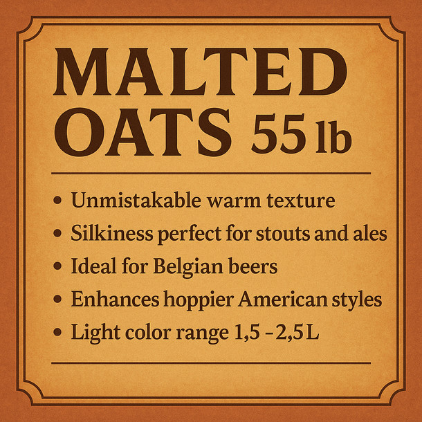 Sugar Creek Malted Oats 55 lb