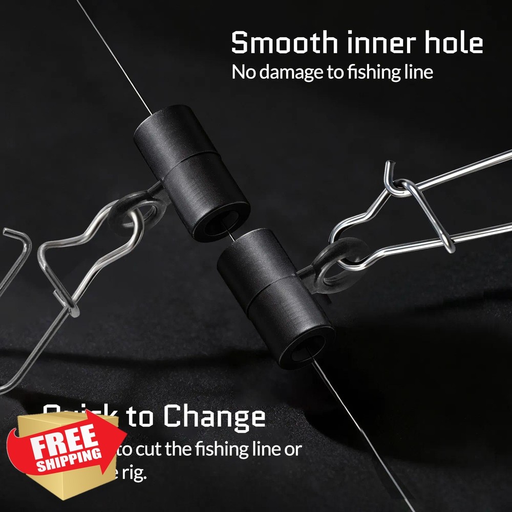 FishTrip Sinker Slides Duo Lock Snaps 25-100pcs