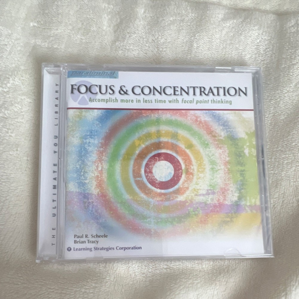 Focus & Concentration Audio CD by Paul R. Scheele & Brian Tracy, Learning Strat…