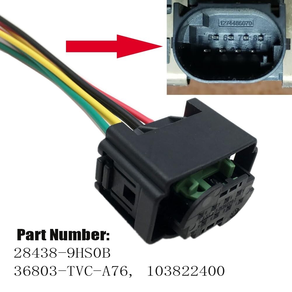 Front Cruise Control Radar Sensor Connector Plug Pigtail Compatible with Honda A