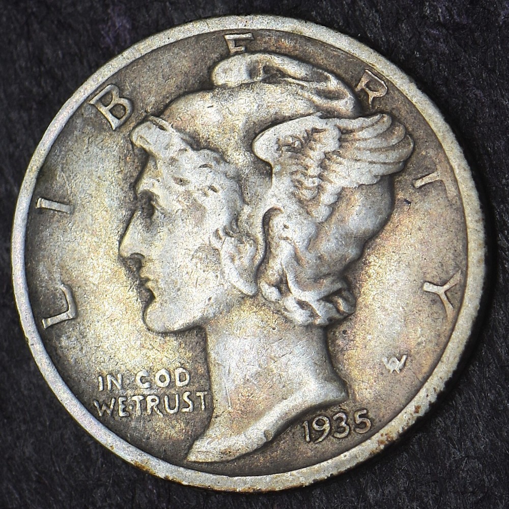 1935-D Mercury Silver Dime 10C - COINGIANTS -