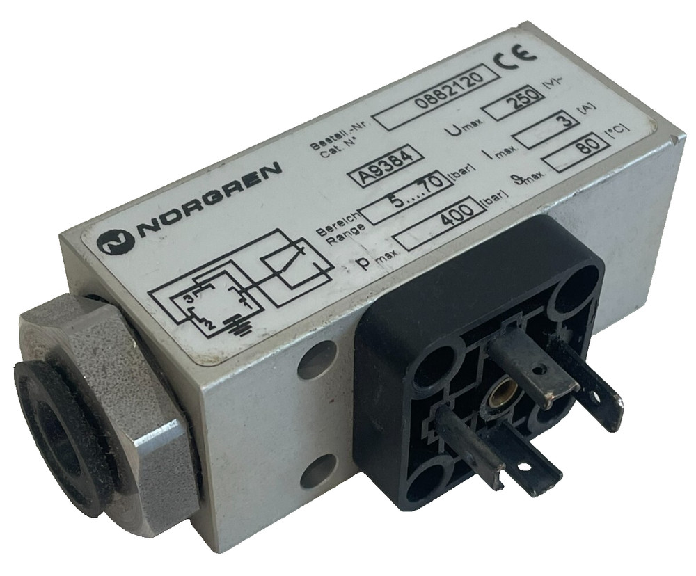 USED NORGREN 0882120 PRESSURE SWITCH