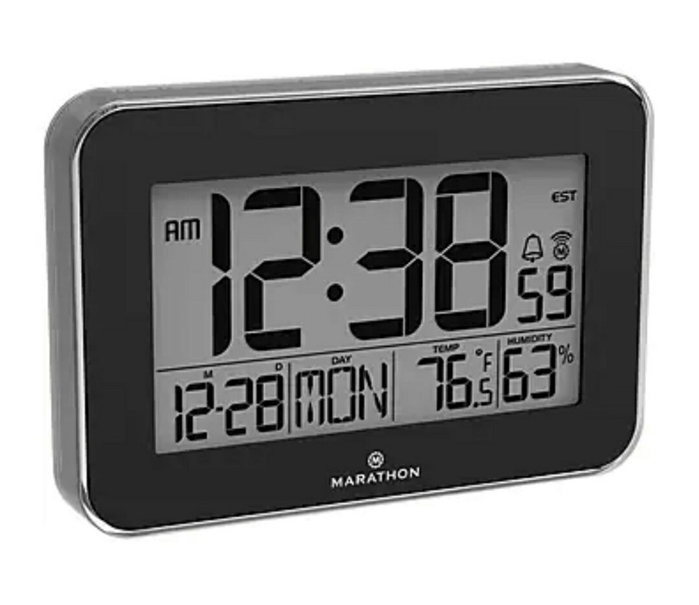 Marathon Ghost Clock CLO30060BK Black