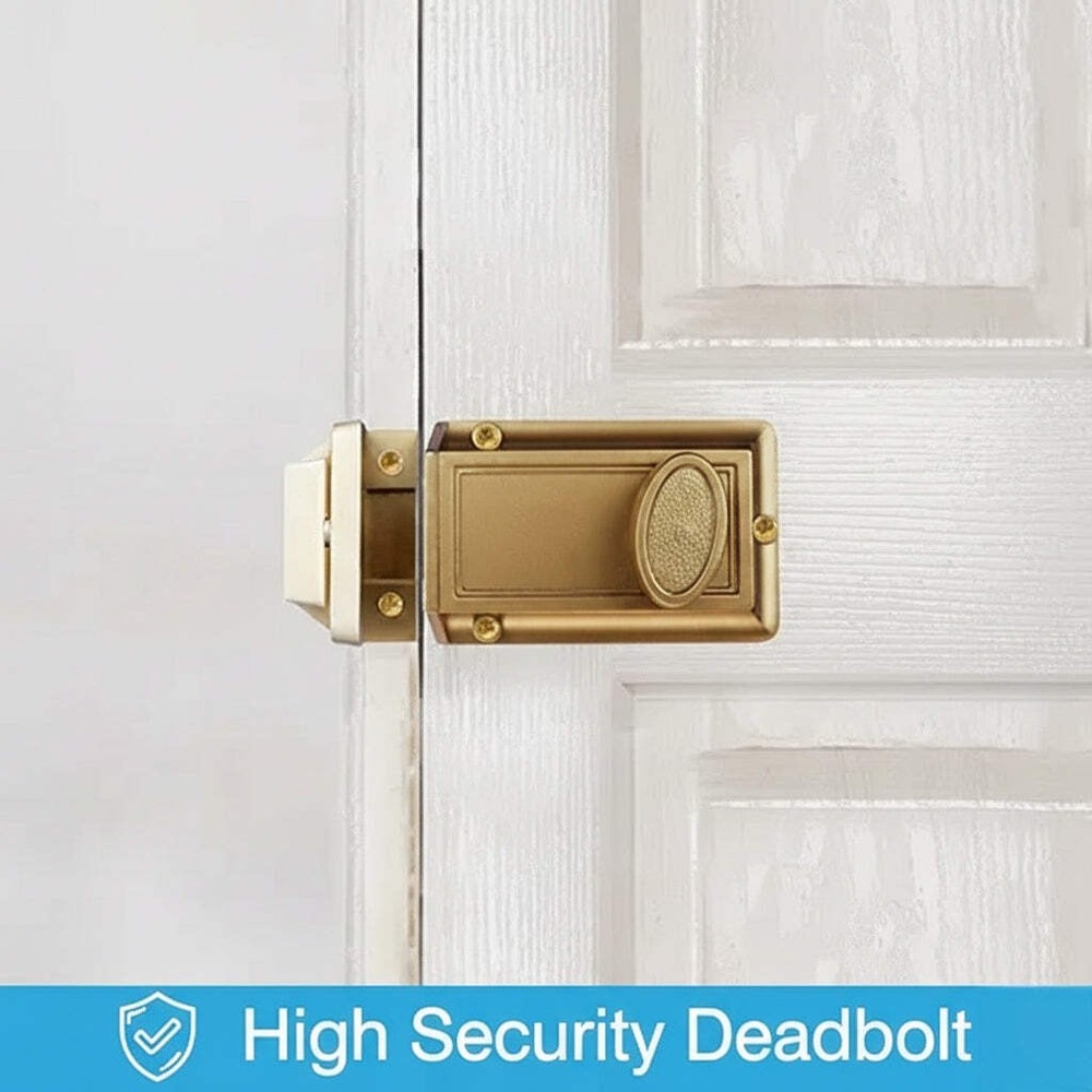 Bronze Single Cylinder Deadbolt Lock with 5-Pin Keyed Security