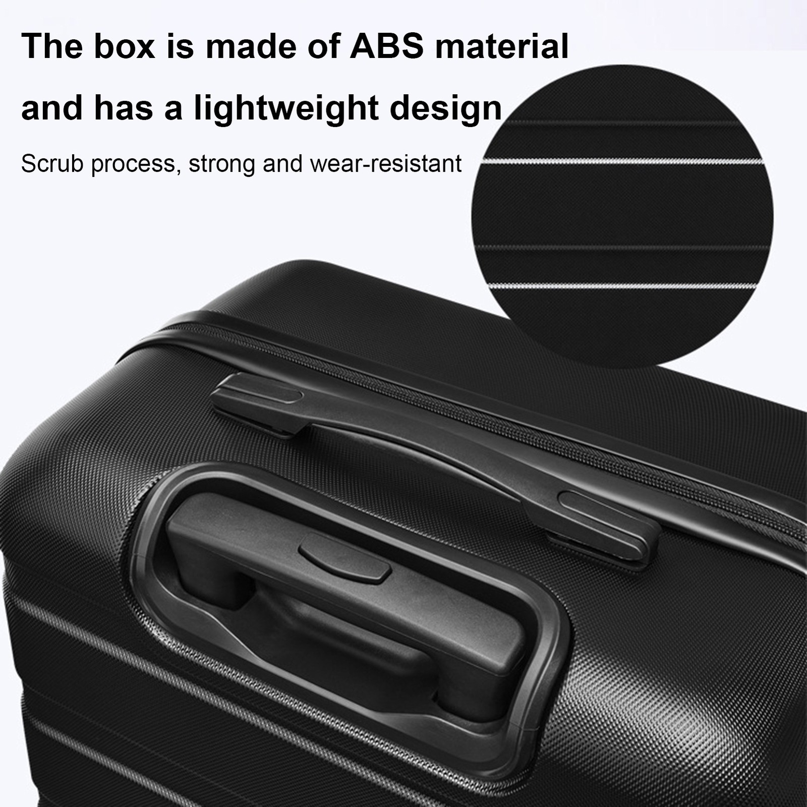 Hardside Carry On Spinner Suitcase Luggage Expandable with Wheels 20" Black