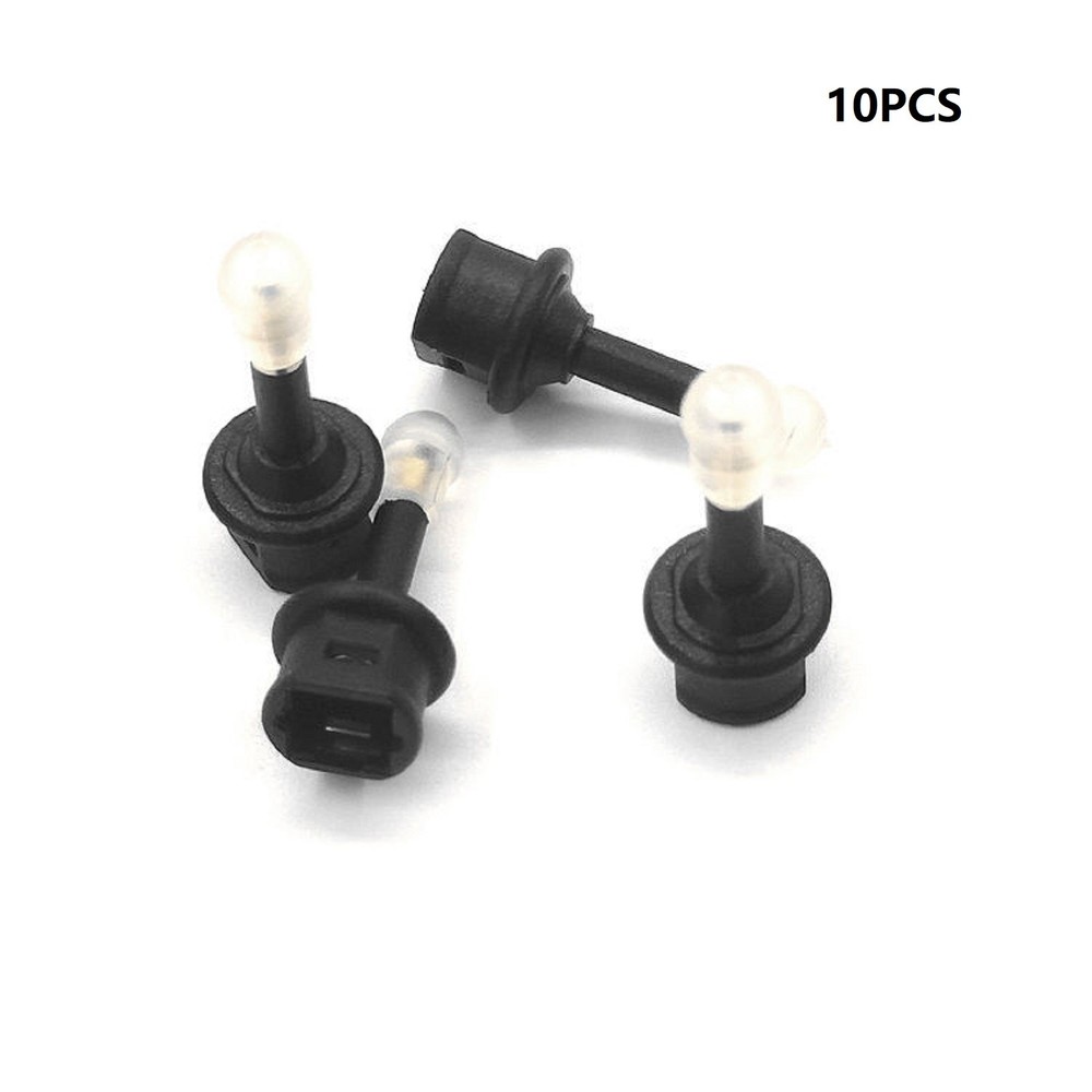 10Pack Durable Black Audio Fiber Optical Conversion Head Toslink Adapter g