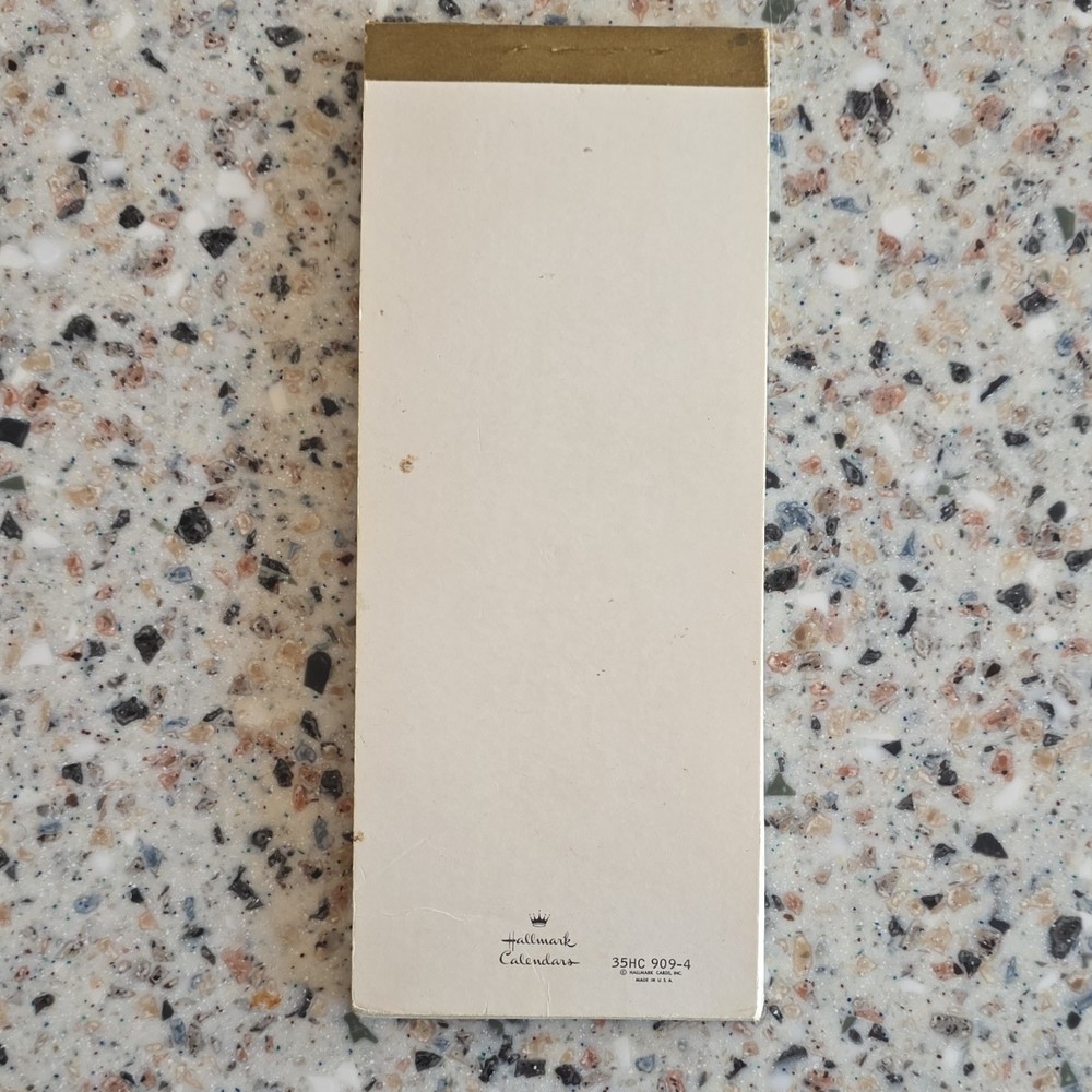 Hallmark Fabric Cover Memorandum Notebook Blank Notepad Journal