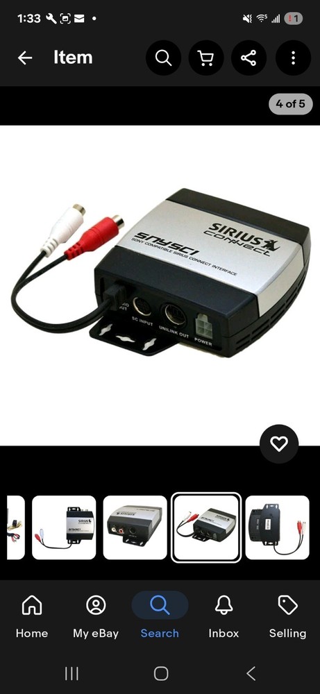 Sirius Connect Boat Satellite Radio Interface Module Sony Compatible SNYSC1