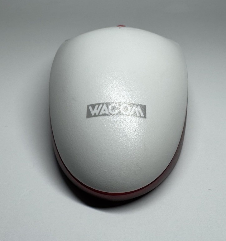 Wacom EC-120-0S Mouse - Transparent Clear Red - Untested - Cleaned