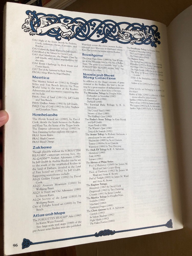 Forgotten Realms Dungeons & Dragons Shadowdale Campaign Setting AD&D 1993