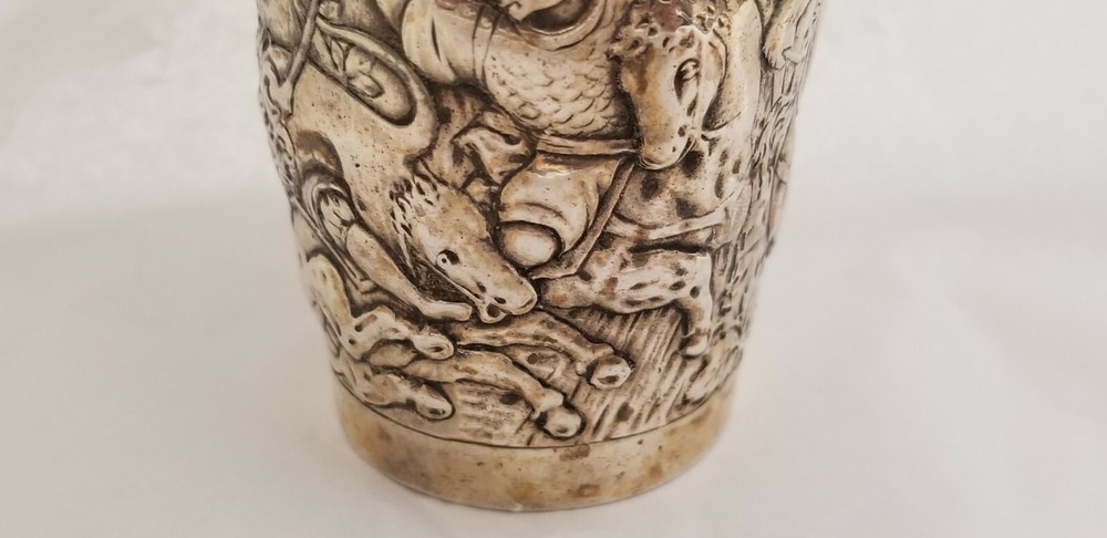 STERLING SILVER HUNTING CUP / BEAKER
