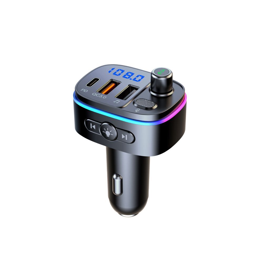 Type-C & QC3.0 USB Charger Bluetooth5.0 Car FM Transmitter MP3 Radio Adapter USA