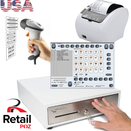 Bundle for COMPUTER STORE POS Point of Sale System Combo Retail MOBILE STORE