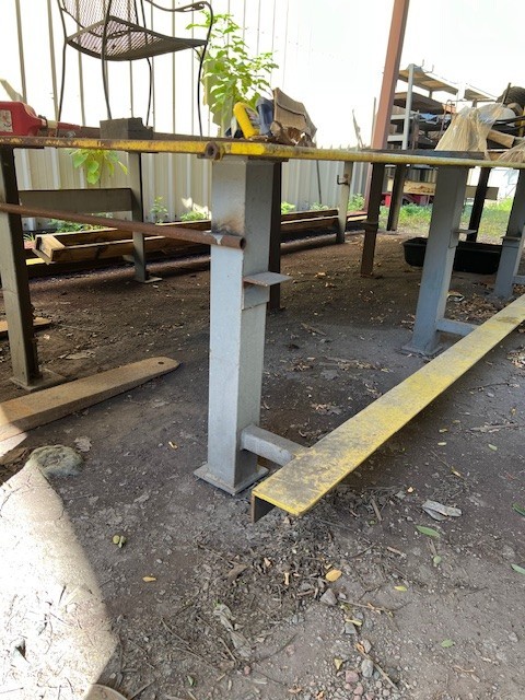 3/4" THICK STEEL LAYOUT TABLE 20' 3" LONG