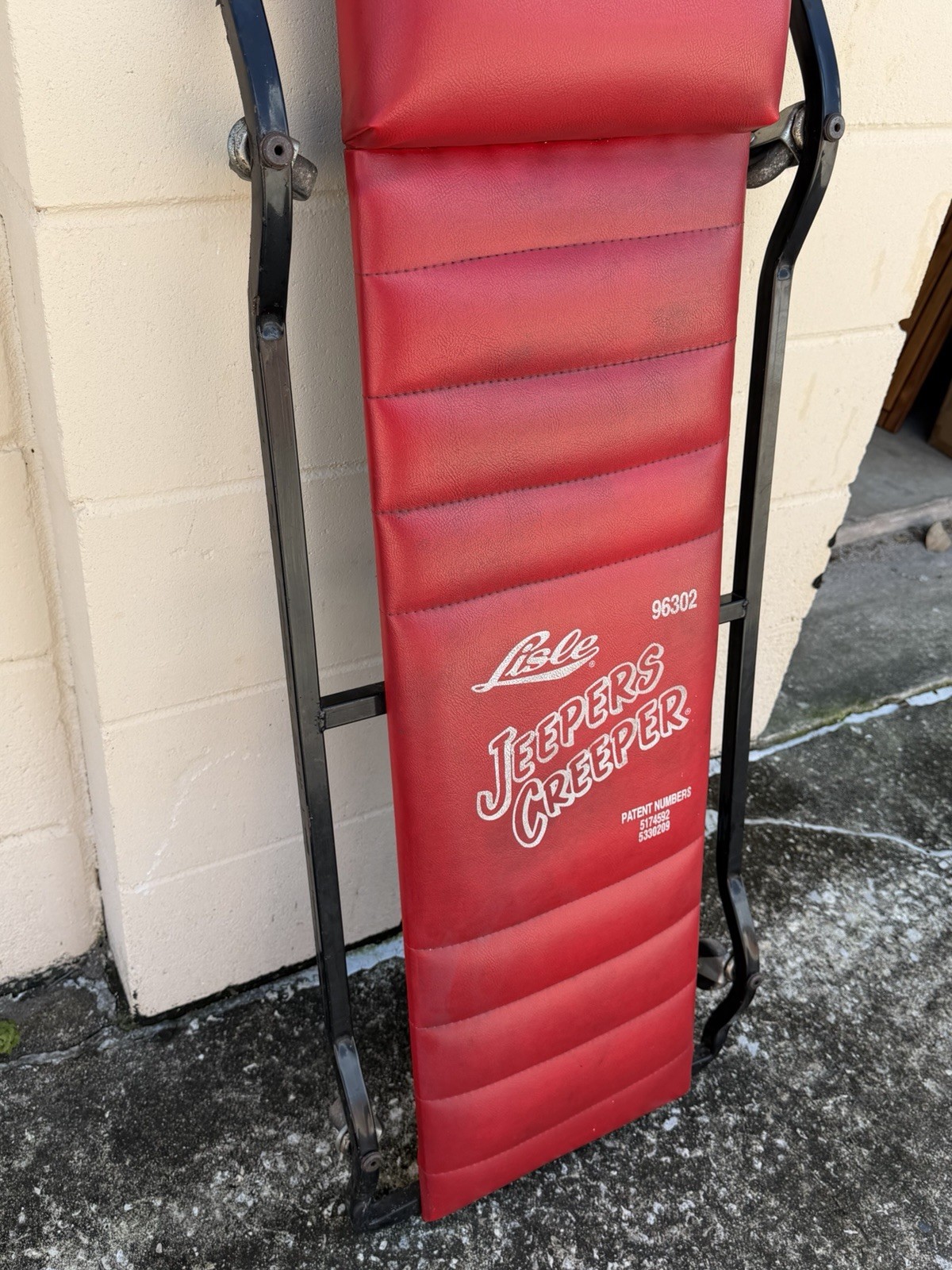 Lisle Jeepers Creeper 96032 Fully Padded Red 42” Low Profile