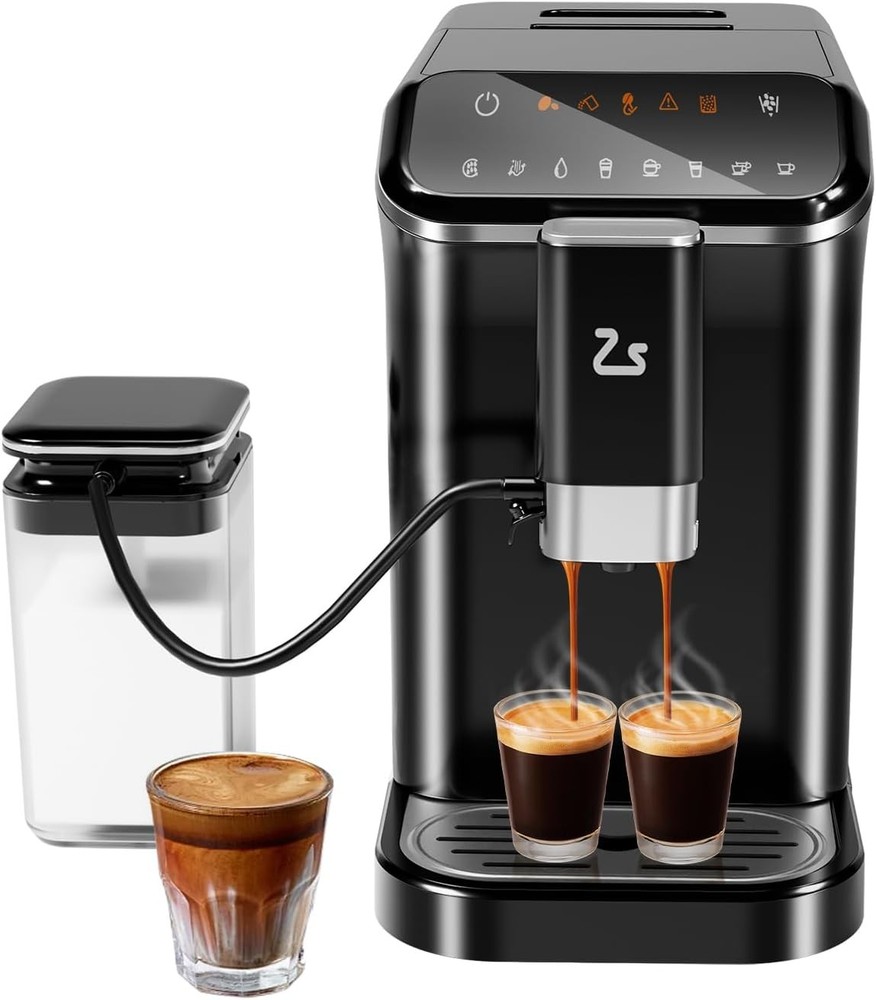 20 Bar Fully Automatic Espresso Coffee Machine Adjustable Espresso Bean Grinder