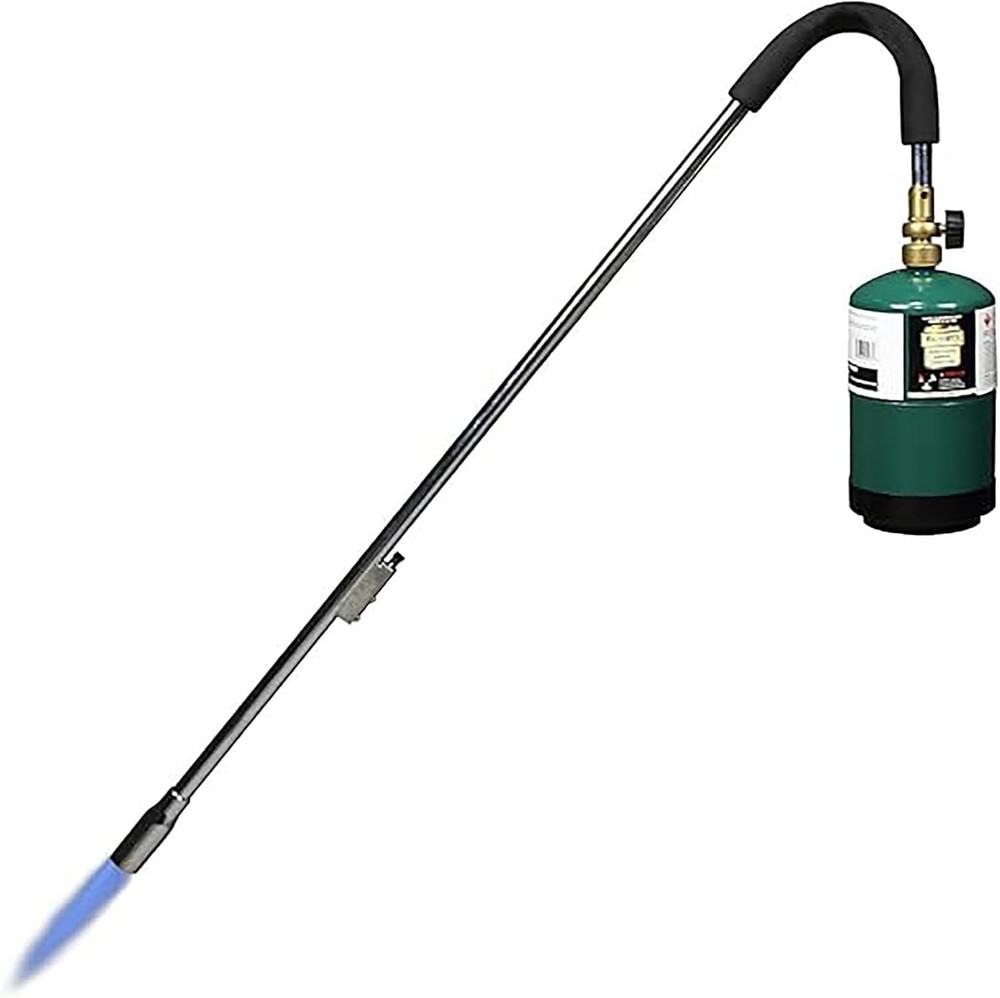 Propane weed torch burner for outdoor use