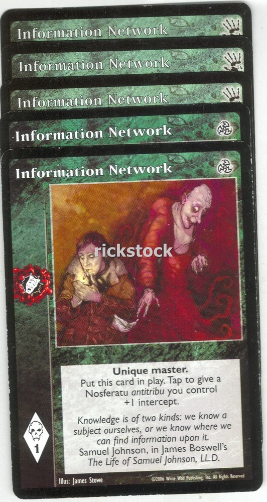 Information Network x5 3rd Ed BH VTES Jyhad