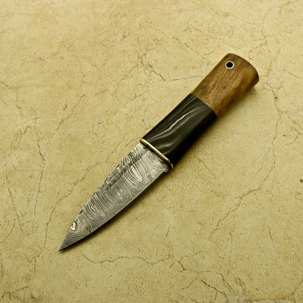 Celtic Scottish Dirk SGIAN DUBH DAGGER Bone Handle Knife.