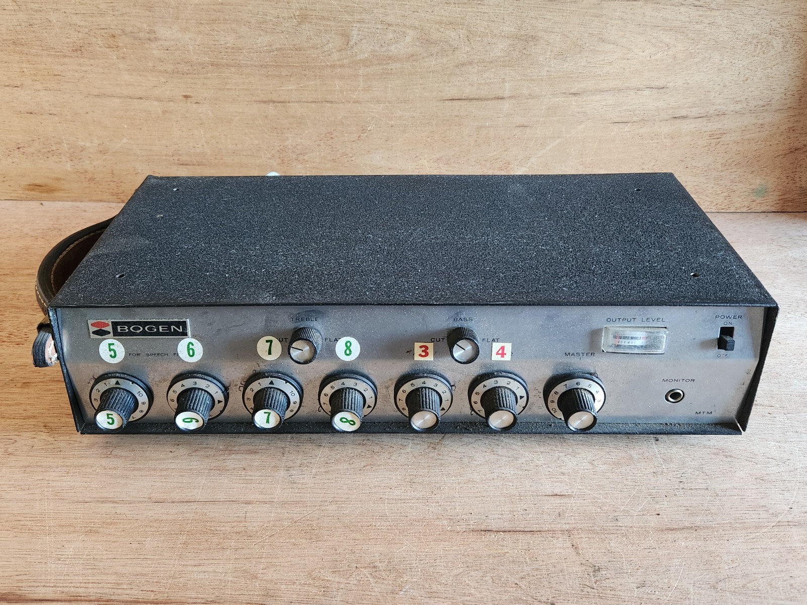 Bogen MTM Transistor Mixer Preamplifier Parts Repair A-86 Vintage USA Untested