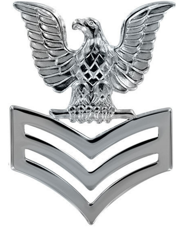 Vanguard NAVY CAP DEVICE: E6 PETTY OFFICER FIRST CLASS - SILVER