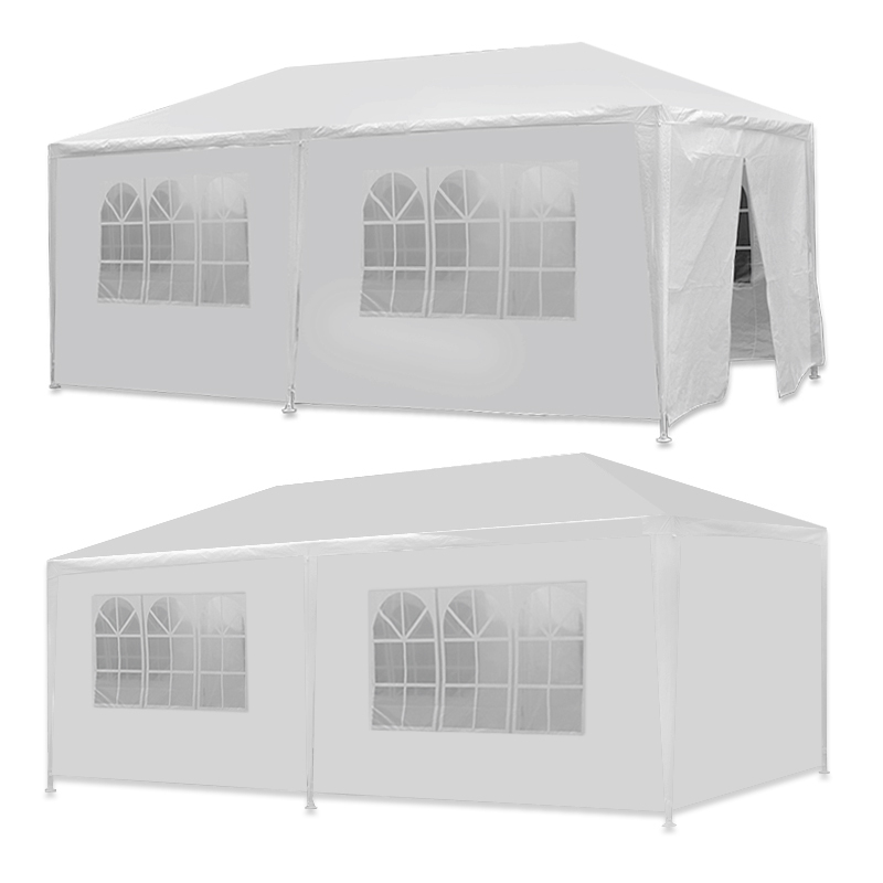 10 x 20' Gazebo Party Tent with 6 Side Walls Wedding Canopy Cater Events Outdoor