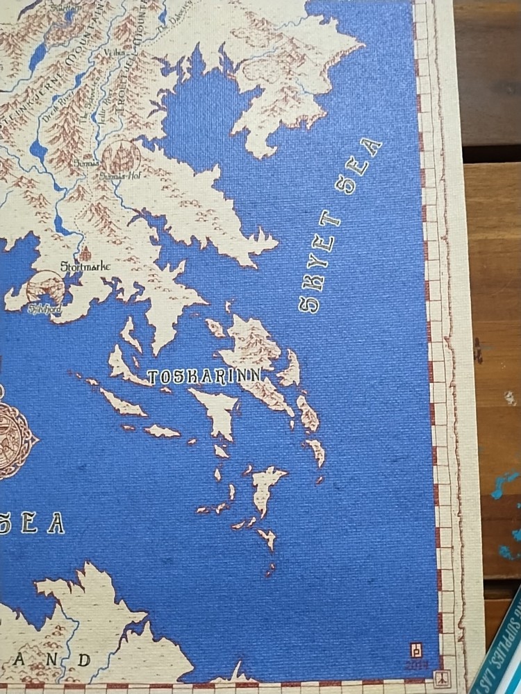 Middarkmark RPG World Map 18" X 12"