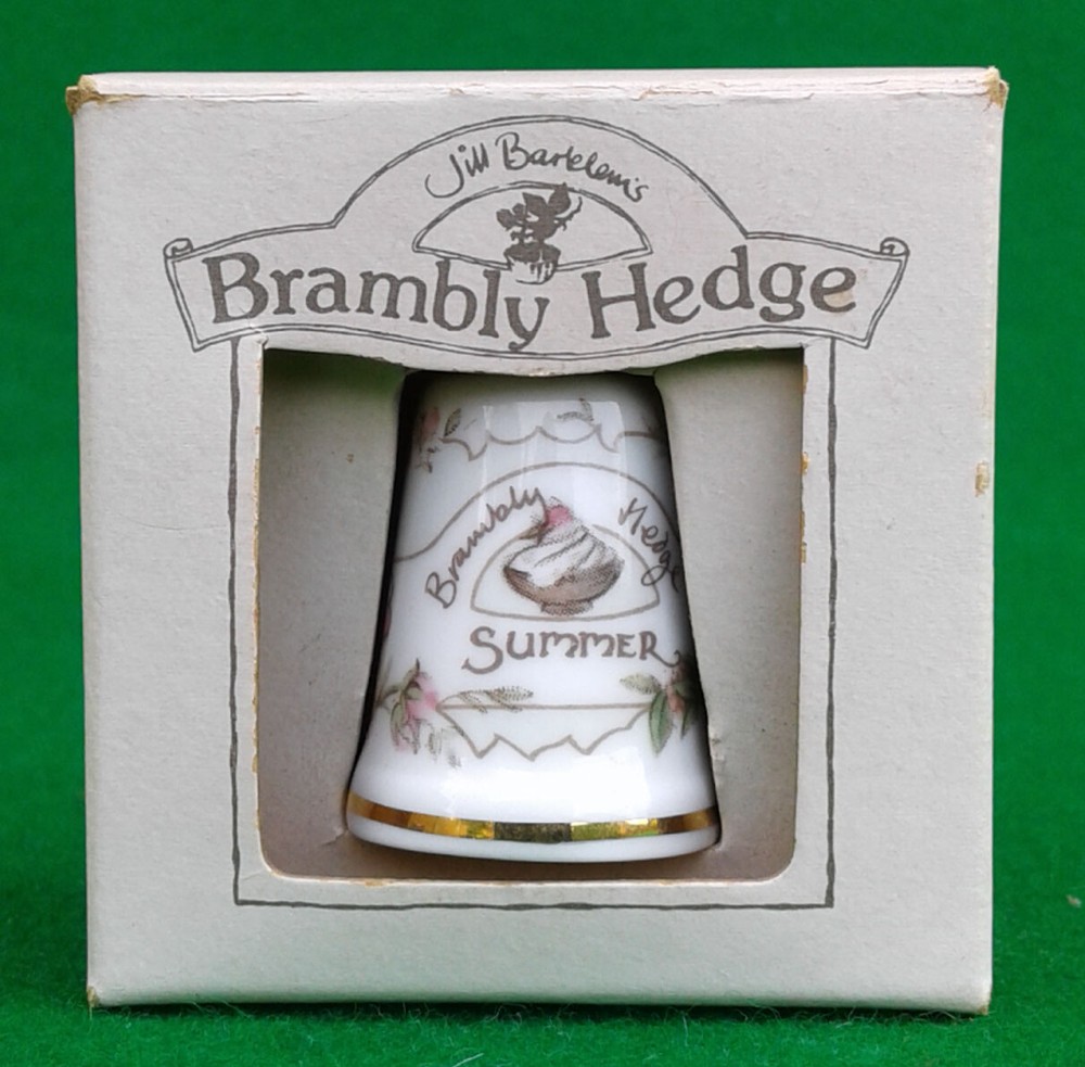 ROYAL DOULTON BRAMBLY HEDGE SUMMER THIMBLE - BOXED.
