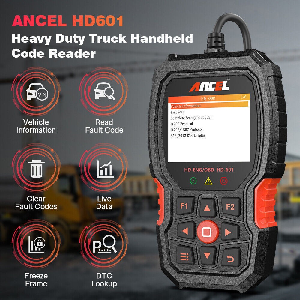 Heavy Duty Truck Scanner All System Diesel Diagnostic Check Engine Code Reader