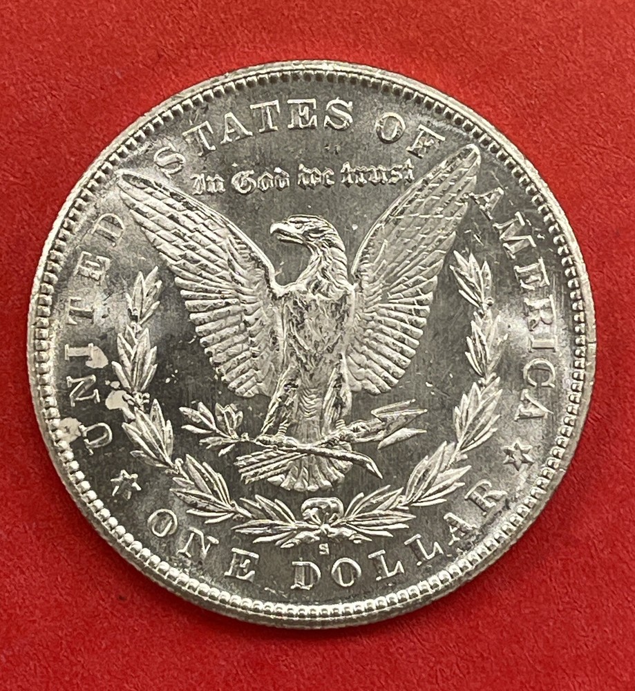 1878 S Morgan Silver Dollar, Gem Uncirculated, Prooflike.
