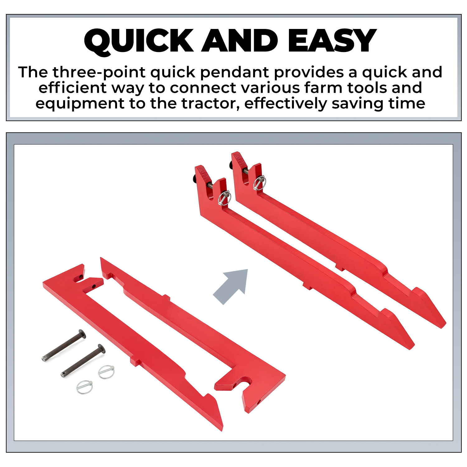 NEW 3 Point Fasthitch Fit For International Tractor 400 300 460 350 560