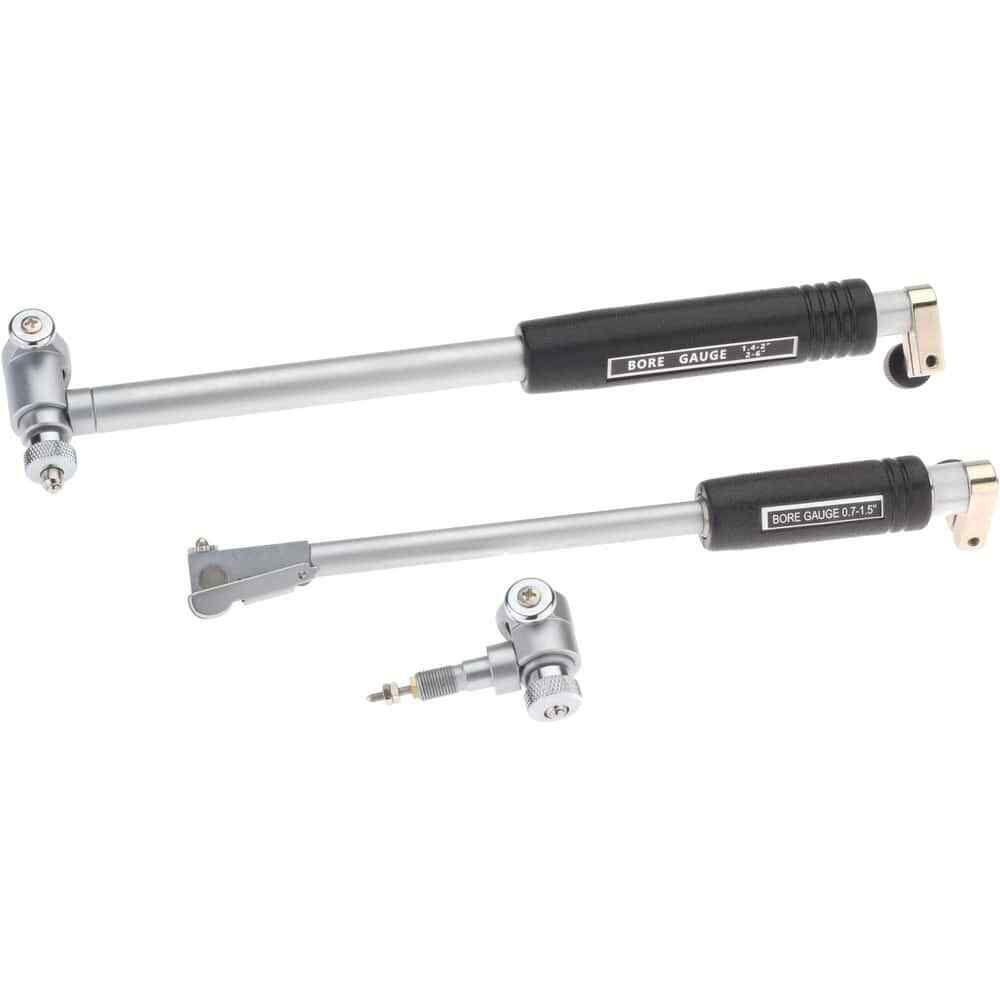 SPI 25-363-3 Cylinder Dial Bore Gage Set w/ 3 Heads: 0.7" to 6" Measuring Range