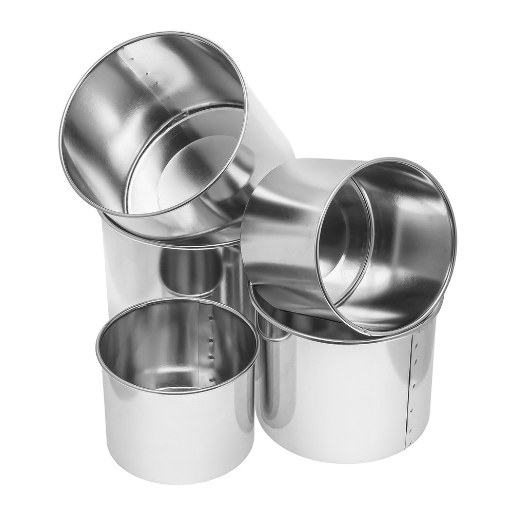 Set Of 5 Pans For Baking Easter Bread (Paska) With Removable Bottom