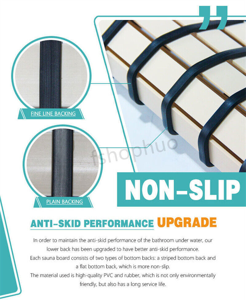 Premium Bath Tub Shower Mat Anti Slip PVC Bathroom Floor Pad Anti-bacterial Mat