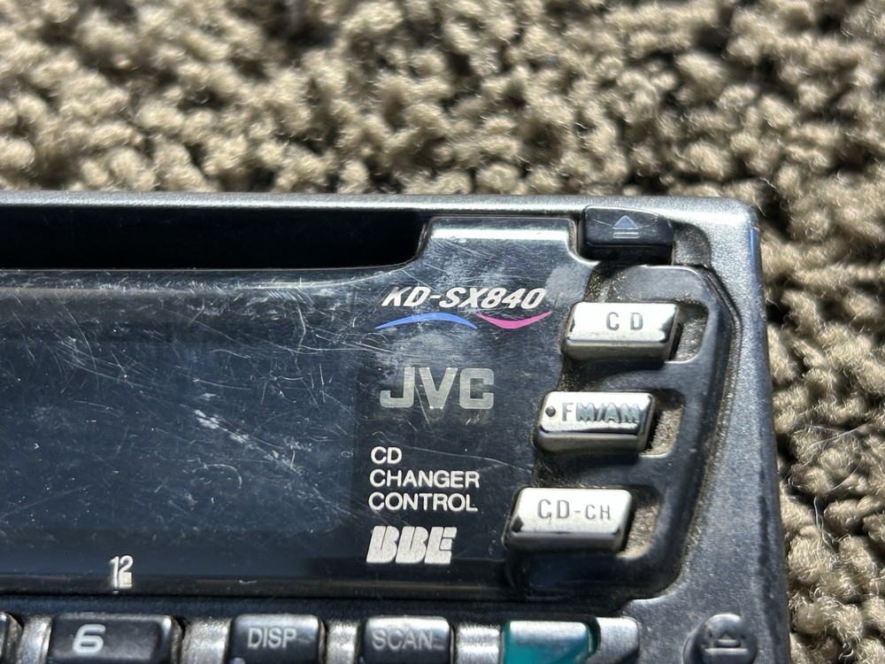 JVC KD-SX840 Car Stereo Faceplate - Untested Condition