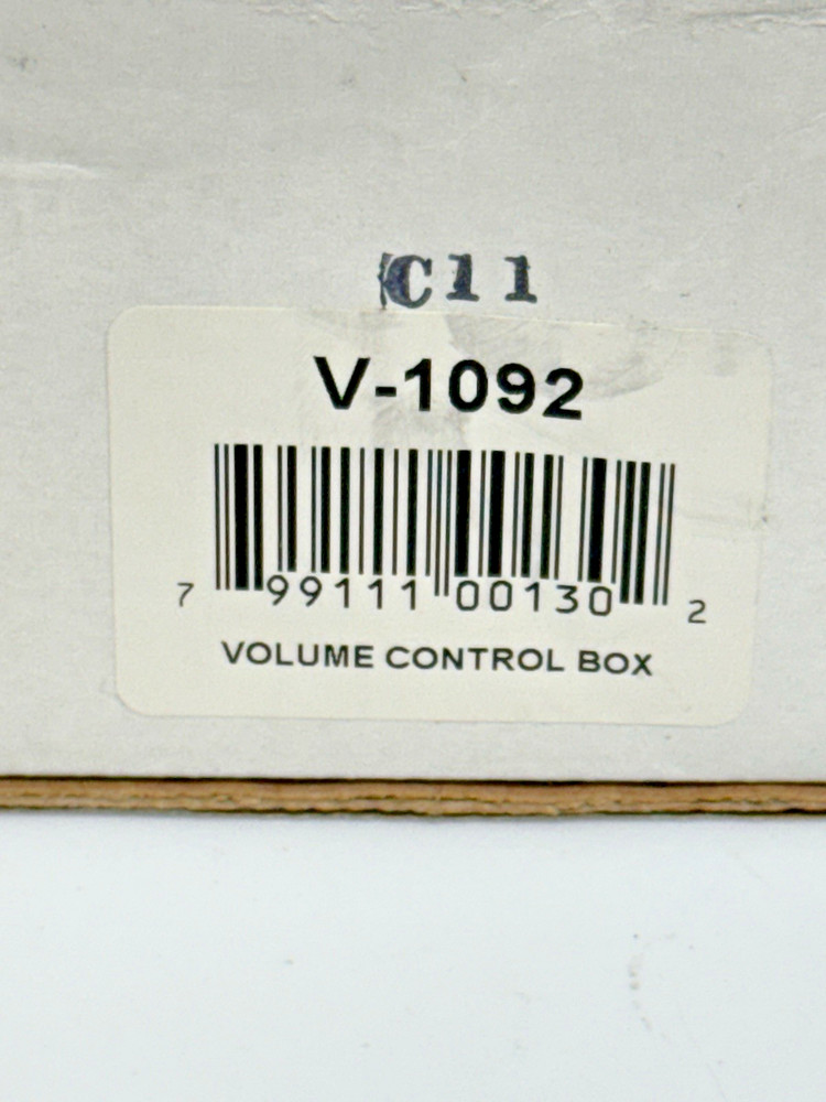 2 Valcom V-1092 Wall Mount Volume Control Boxes