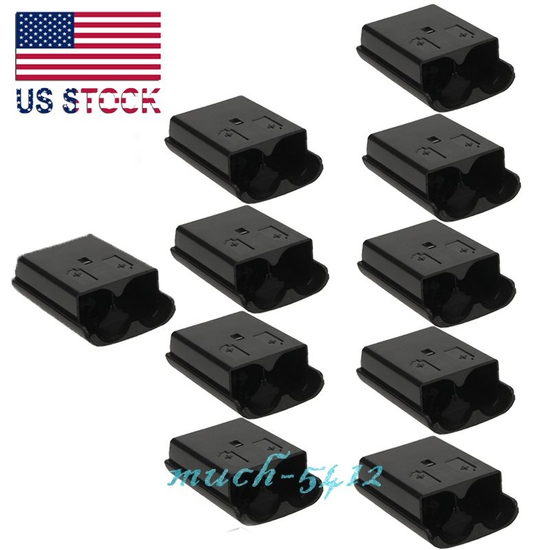 For Xbox 360 Wireless Controller AA Battery Pack Back Cover Shell Holder Case