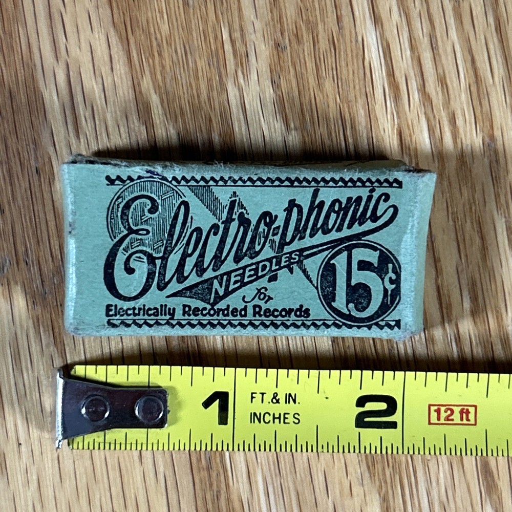 Antique Electro-phonic Phonograph Needle Package Advertising Original