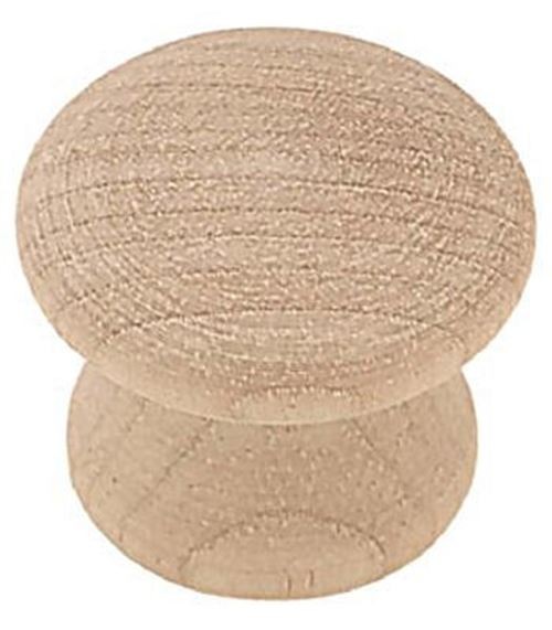 1" Classic Round Birch Knob