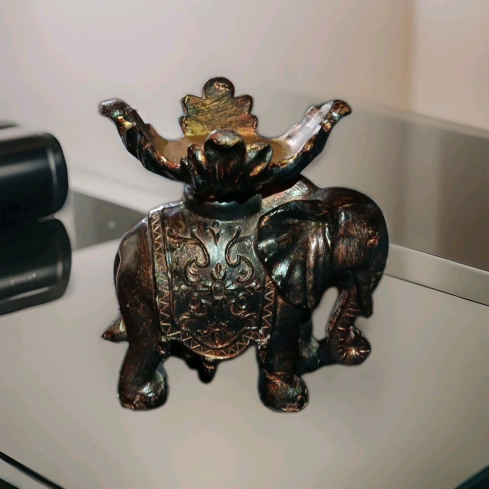 Vintage Unidentified Handcrafted Elephant Incense Burner?/ Nice Condition