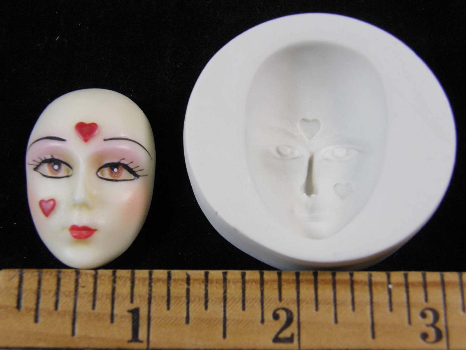 Lady Face Polymer Clay Mold (#MD1353)