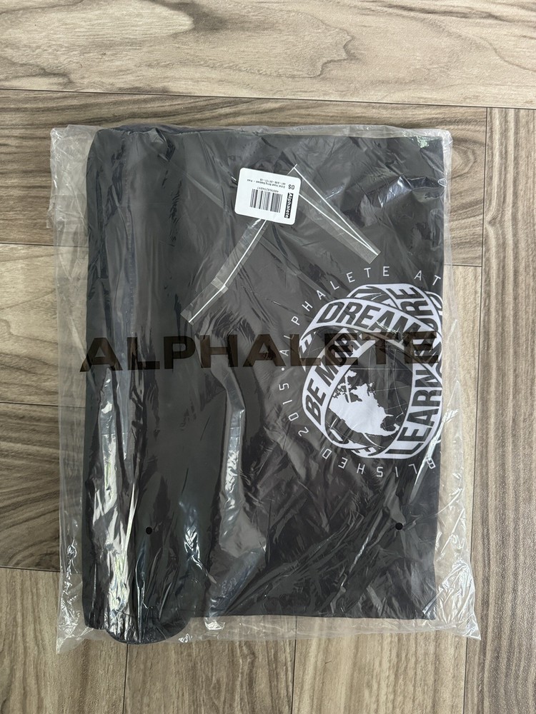 Alphalete Athletics Classic Drawstring Global Impact String Backpack Black